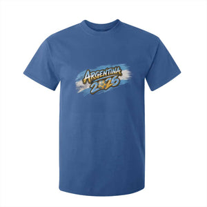 Vintage Argentina Soccer Pride 2026 Graphic T Shirt For Kid TS12 Royal Blue Print Your Wear