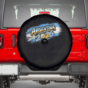 Vintage Argentina Soccer Pride 2026 Graphic Spare Tire Cover TS12 Black Print Your Wear