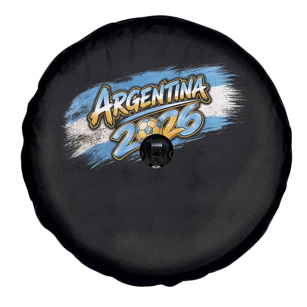 Vintage Argentina Soccer Pride 2026 Graphic Spare Tire Cover TS12 Print Your Wear