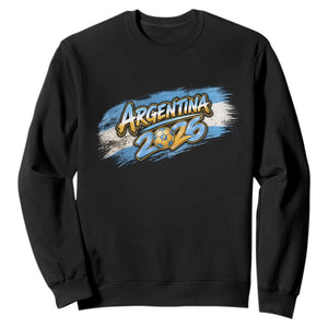 Vintage Argentina Soccer Pride 2026 Graphic Sweatshirt TS12 Black Print Your Wear