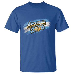 Vintage Argentina Soccer Pride 2026 Graphic T Shirt TS12 Royal Blue Print Your Wear