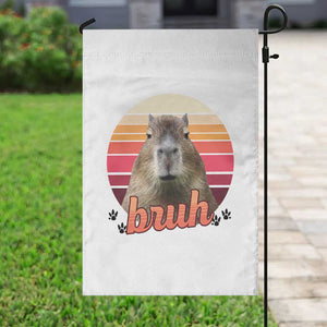 Capybara Lover Garden Flag Funny Bruh Meme Animal Humor Gift TS12 Print Your Wear