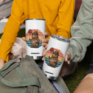 Funny Capybara Tumbler Cup Be Capy Do Not Worry For Animal Lovers TS12 Print Your Wear