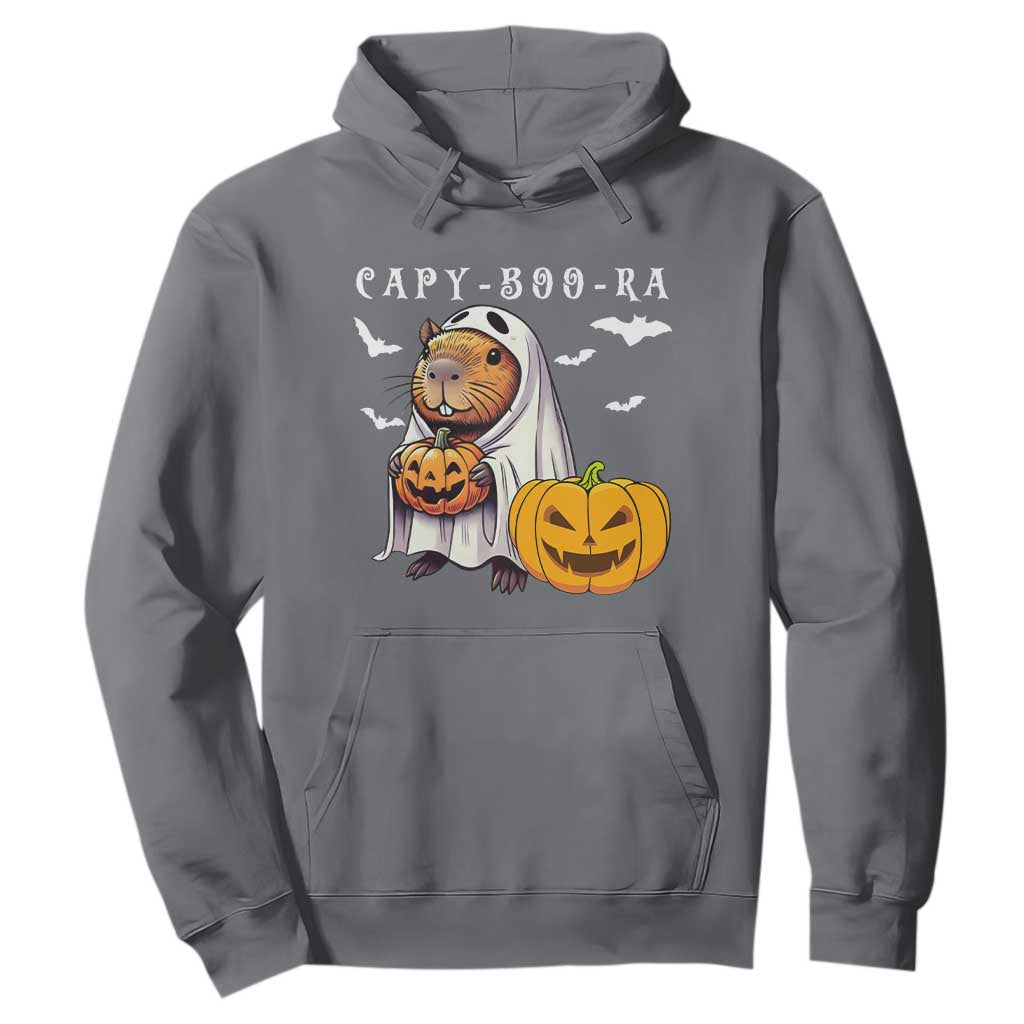 Funny Halloween Capy Boo Ra Hoodie Cute Capybara Boo Ghost TS12 Charcoal Print Your Wear