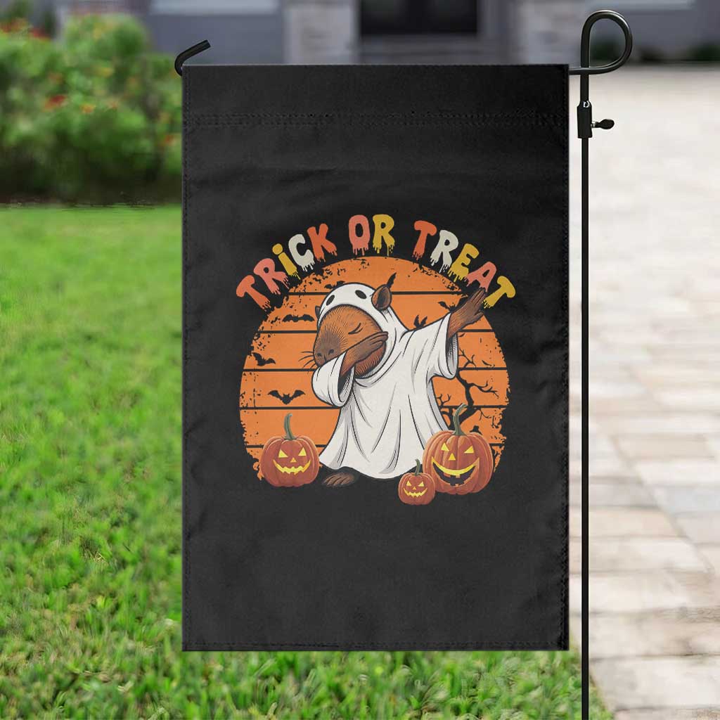 Funny Capybara Halloween Garden Flag Trick Or Treat Cute Cappy Boo Ghost TS12 Print Your Wear