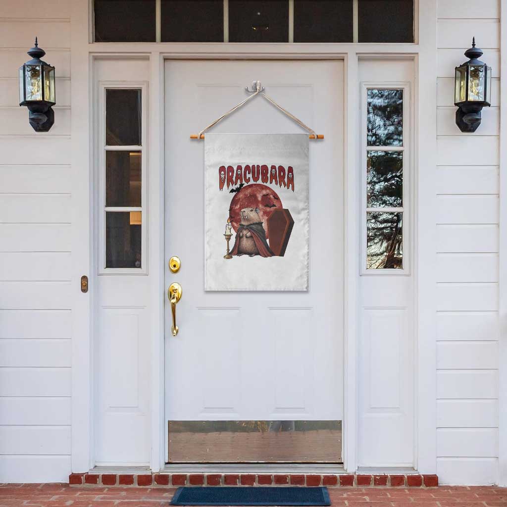 Halloween Capybara Garden Flag Funny Dracubara In Dracula Outfit TS12 Print Your Wear