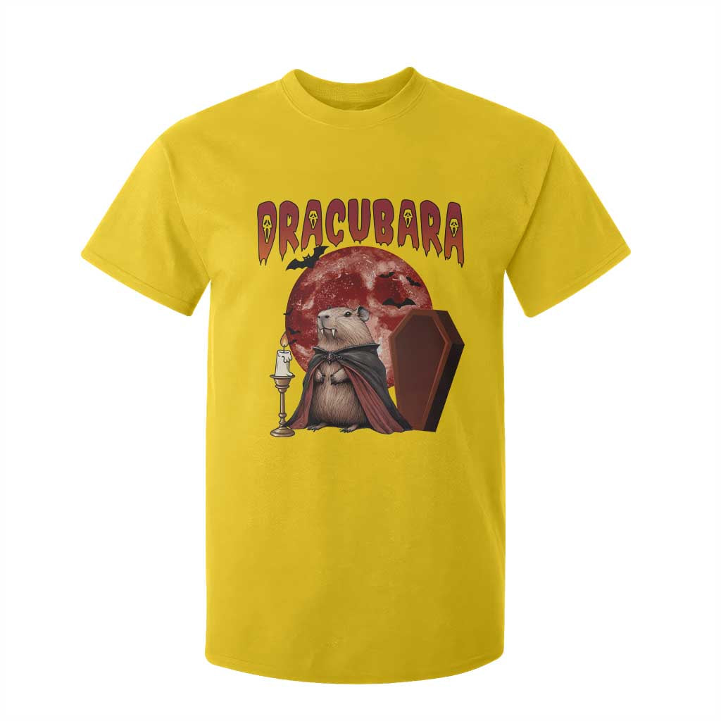 Halloween Capybara T Shirt For Kid Funny Dracubara In Dracula Outfit TS12 Daisy Print Your Wear