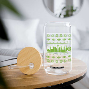 Seattle Skyline Game Day Glass Can Ugly Christmas Football Fan Gift TS12 Print Your Wear