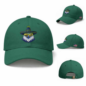 Sombrero Eagle With Neon Skyline Sunglasses Baseball Cap Emerald City Pride TS12 Baseball Cap Universal Fit Irish Green Print Your Wear