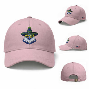 Sombrero Eagle With Neon Skyline Sunglasses Baseball Cap Emerald City Pride TS12 Baseball Cap Universal Fit Light Pink Print Your Wear