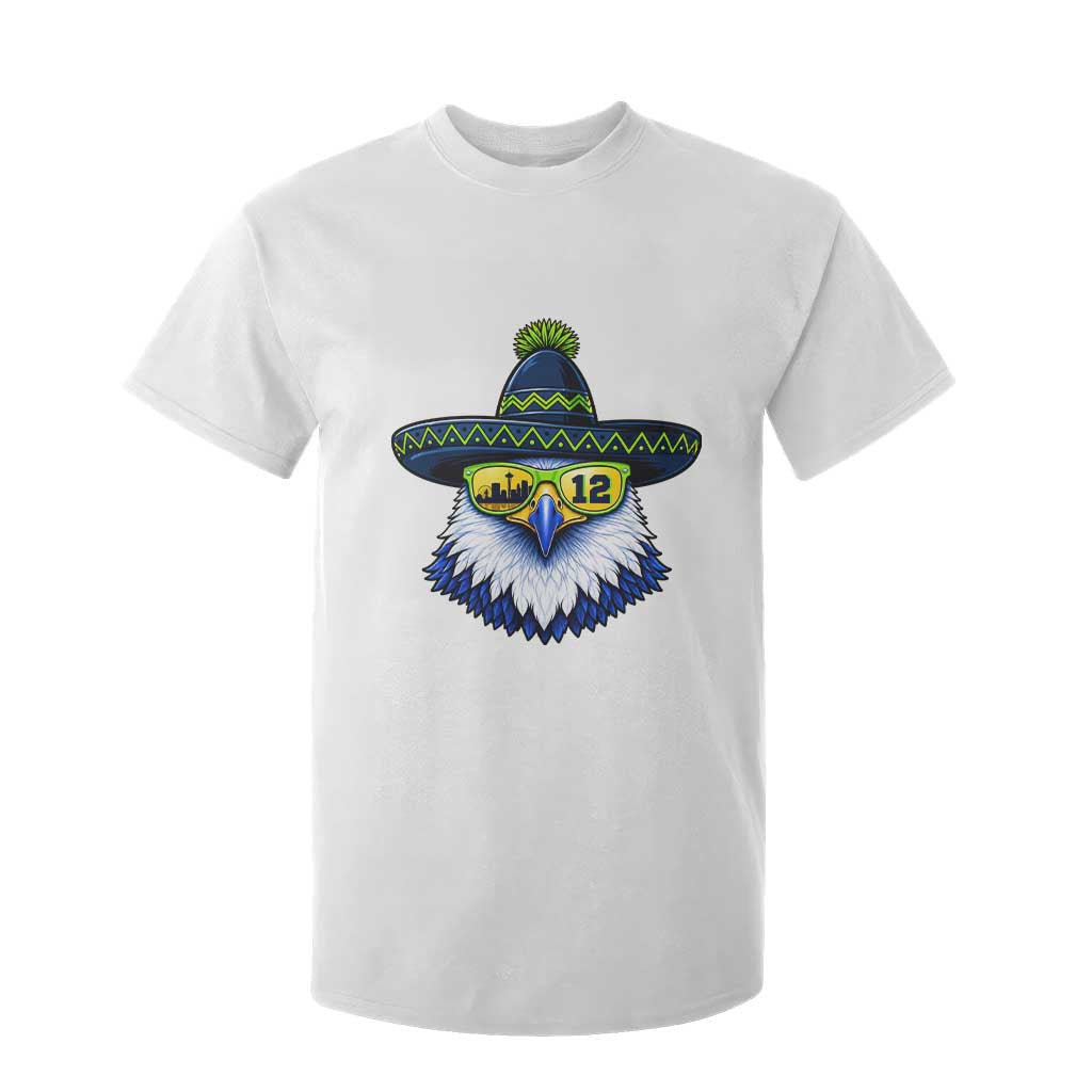 Sombrero Eagle With Neon Skyline Sunglasses T Shirt For Kid Emerald City Pride TS12 White Print Your Wear