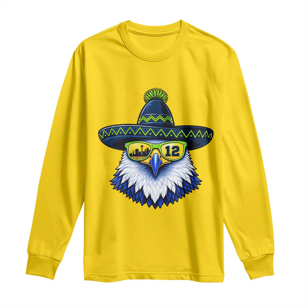 Sombrero Eagle With Neon Skyline Sunglasses Long Sleeve Shirt Emerald City Pride TS12 Daisy Print Your Wear