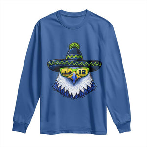 Sombrero Eagle With Neon Skyline Sunglasses Long Sleeve Shirt Emerald City Pride TS12 Royal Blue Print Your Wear