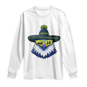 Sombrero Eagle With Neon Skyline Sunglasses Long Sleeve Shirt Emerald City Pride TS12 White Print Your Wear