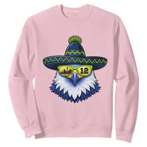 Sombrero Eagle With Neon Skyline Sunglasses Sweatshirt Emerald City Pride TS12 Light Pink Print Your Wear