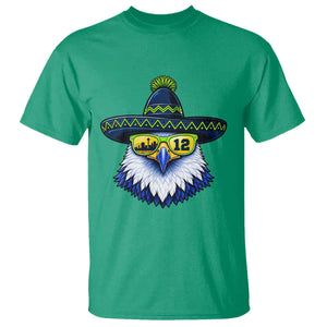 Sombrero Eagle With Neon Skyline Sunglasses T Shirt Emerald City Pride TS12 Irish Green Print Your Wear