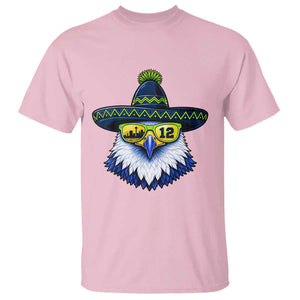 Sombrero Eagle With Neon Skyline Sunglasses T Shirt Emerald City Pride TS12 Light Pink Print Your Wear