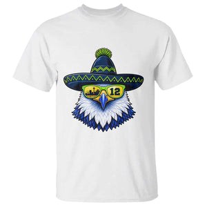 Sombrero Eagle With Neon Skyline Sunglasses T Shirt Emerald City Pride TS12 White Print Your Wear