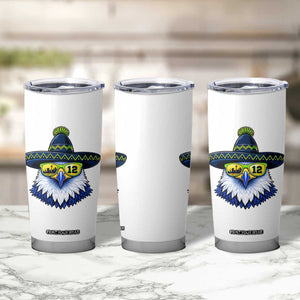 Sombrero Eagle With Neon Skyline Sunglasses Tumbler Cup Emerald City Pride TS12 Print Your Wear