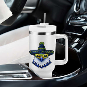 Sombrero Eagle With Neon Skyline Sunglasses Tumbler With Handle Emerald City Pride TS12 Print Your Wear