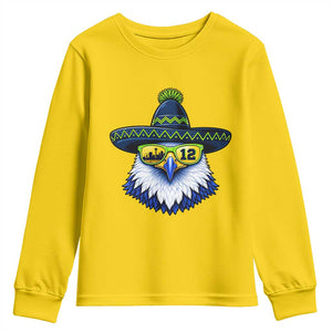 Sombrero Eagle With Neon Skyline Sunglasses Youth Sweatshirt Emerald City Pride TS12 Daisy Print Your Wear