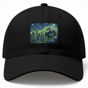Starry Night Seattle Skyline Eagle Baseball Cap Vintage Football Fan Pacific Northwest Pride TS12 Print Your Wear