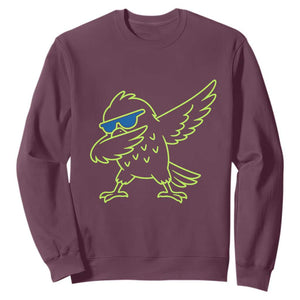 Funny Emerald City Seattle Bird Dabbing Sweatshirt Pacific Northwest Sports Fan TS12 Maroon Print Your Wear
