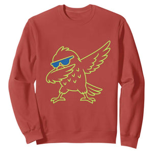 Funny Emerald City Seattle Bird Dabbing Sweatshirt Pacific Northwest Sports Fan TS12 Red Print Your Wear
