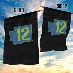 Washington State Map Number 12 Garden Flag Pacific Northwest Sports Fan TS12 Print Your Wear