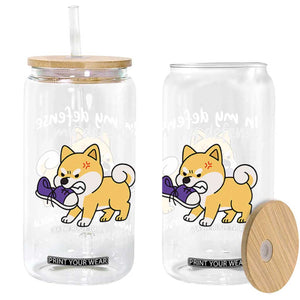 Sarcastic Dog Lover Glass Can In My Defense I Was Left Unsupervised TS12 Print Your Wear