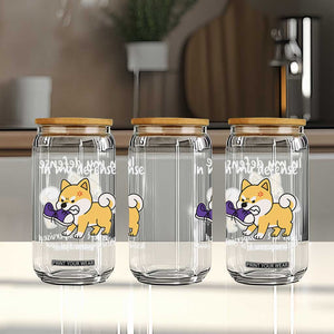 Sarcastic Dog Lover Glass Can In My Defense I Was Left Unsupervised TS12 Print Your Wear