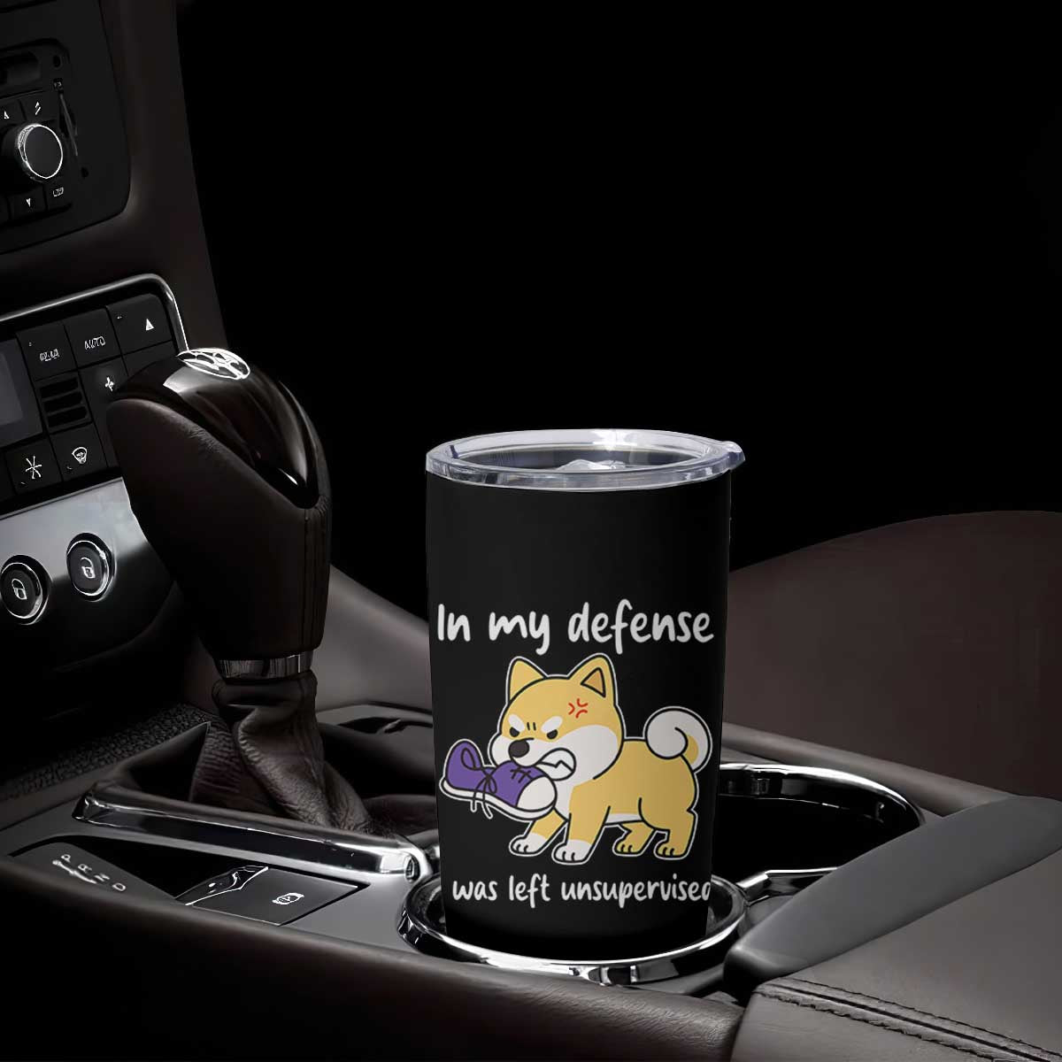 Sarcastic Dog Lover Tumbler Cup In My Defense I Was Left Unsupervised TS12 Print Your Wear