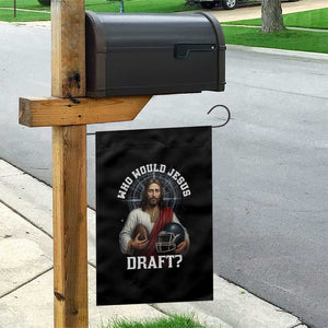 Christian Football Gift Garden Flag Who Would Jesus Draft TS12 Print Your Wear
