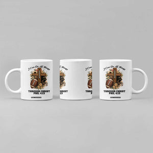 Christian Motivation Gift Coffee Mug I Can Do All Things Through Christ Bible Verse TS12 Print Your Wear