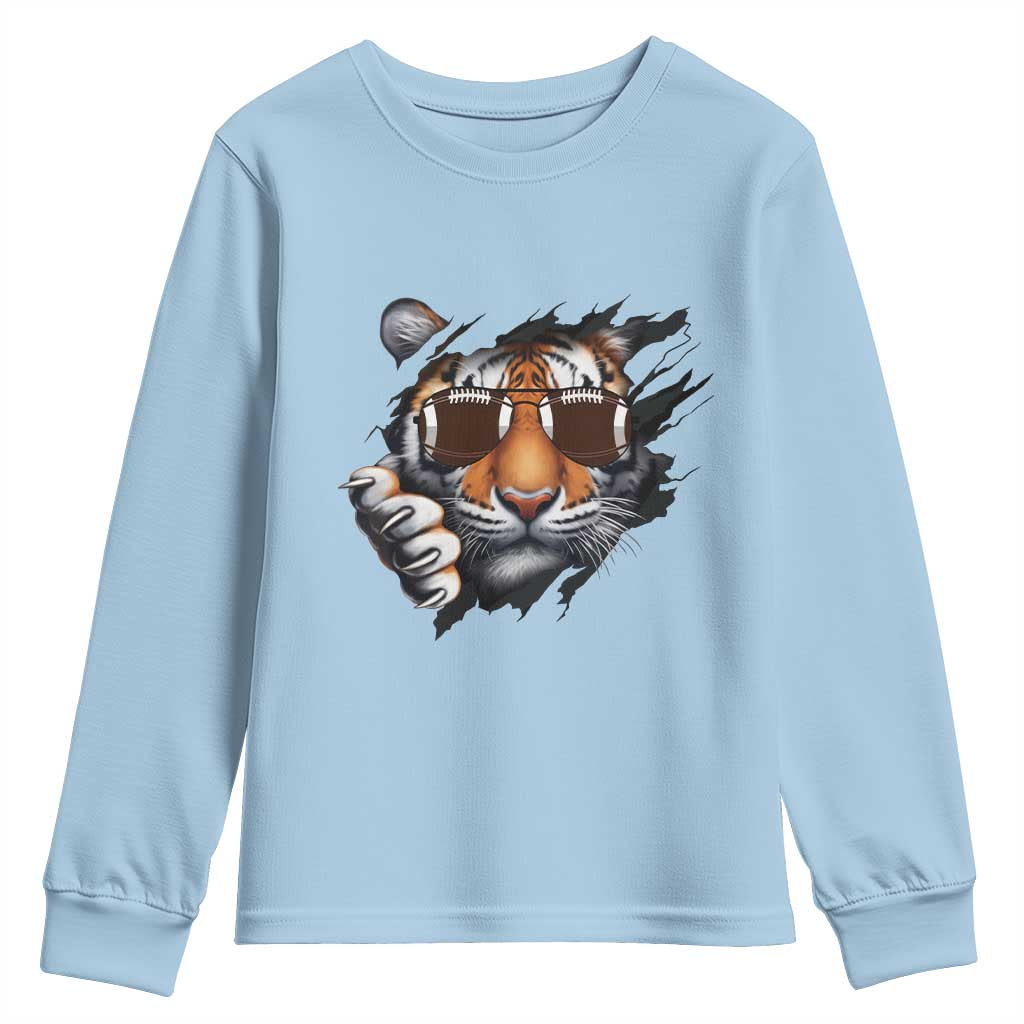 Funny CFBT Gift For Fan Youth Sweatshirt TS12 Light Blue Print Your Wear