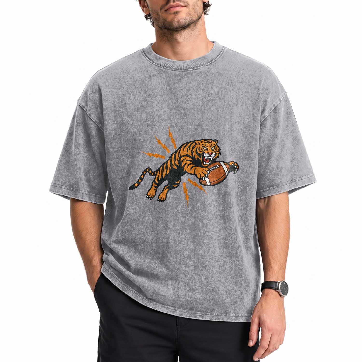 Funny BTFF Game Day Jungle Spirit Washed Cotton T-Shirt