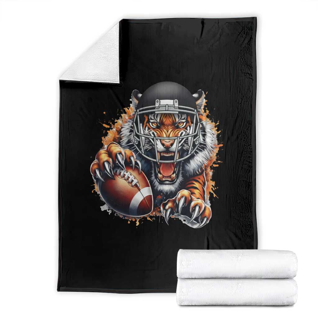 Funny OHBF Football Lover Gift Throw Blanket TS12 Black Print Your Wear