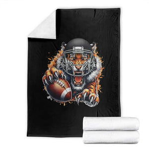 Funny OHBF Football Lover Gift Throw Blanket TS12 Black Print Your Wear