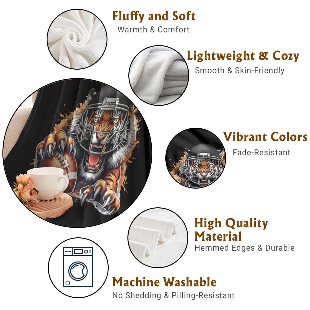 Funny OHBF Football Lover Gift Throw Blanket TS12 Print Your Wear