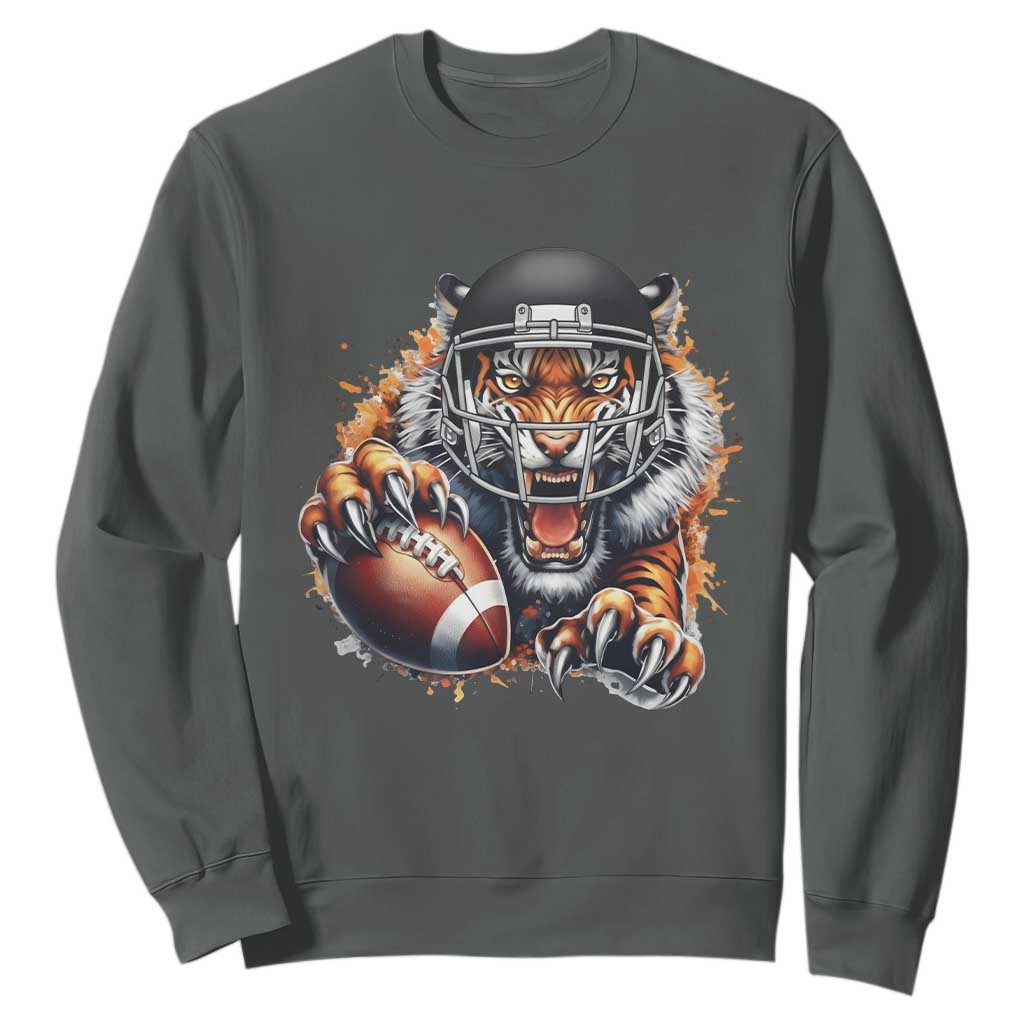 Funny OHBF Football Lover Gift Sweatshirt TS12 Dark Heather Print Your Wear