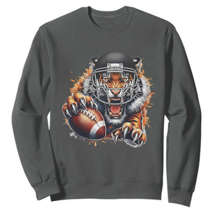 Funny OHBF Football Lover Gift Sweatshirt TS12 Dark Heather Print Your Wear