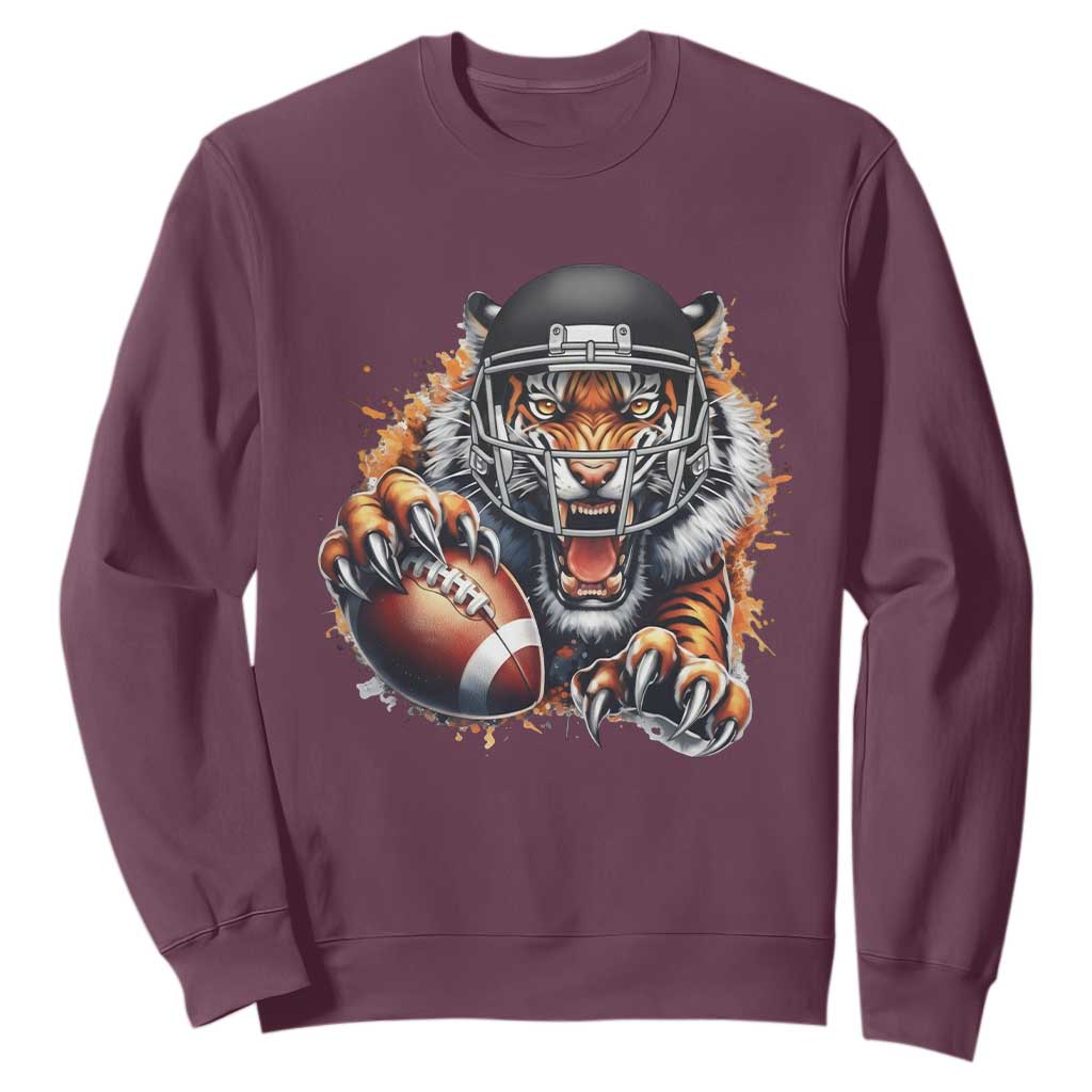 Funny OHBF Football Lover Gift Sweatshirt TS12 Maroon Print Your Wear