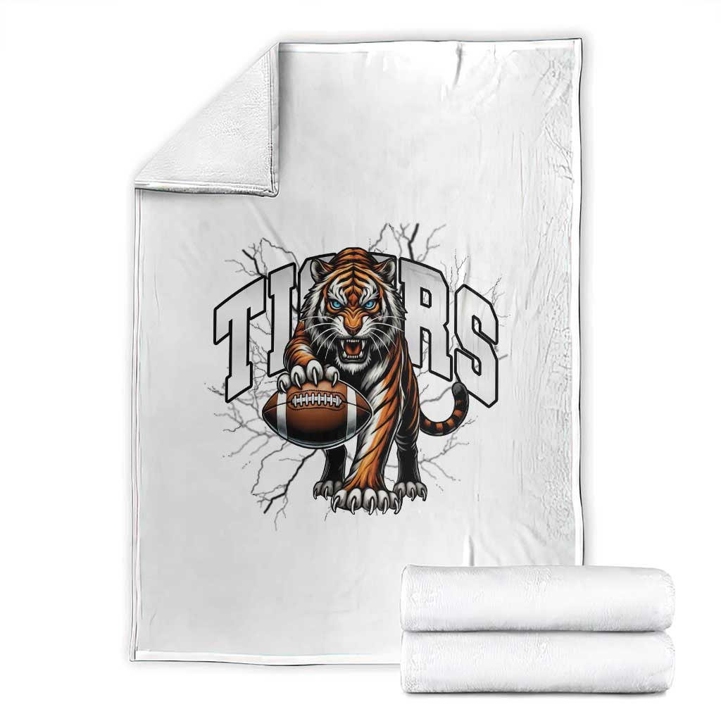 Funny BFT Gift For Football Lover Throw Blanket TS12 White Print Your Wear