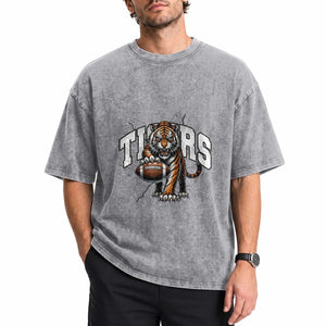 Funny BFT Gift For Football Lover Washed Cotton T-Shirt