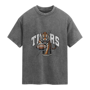 Funny BFT Gift For Football Lover Washed Cotton T-Shirt