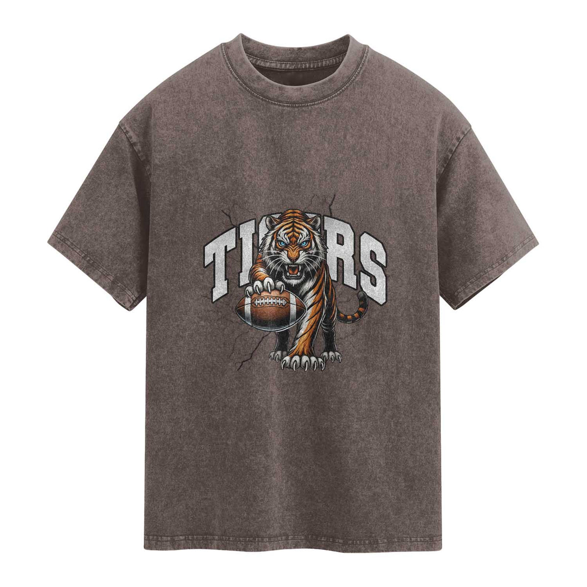 Funny BFT Gift For Football Lover Washed Cotton T-Shirt