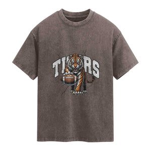 Funny BFT Gift For Football Lover Washed Cotton T-Shirt