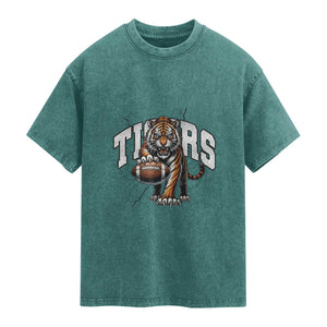 Funny BFT Gift For Football Lover Washed Cotton T-Shirt
