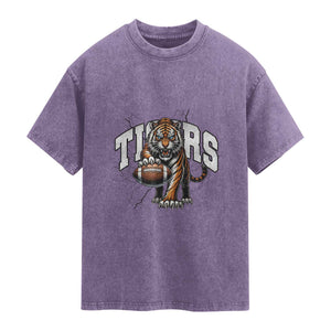 Funny BFT Gift For Football Lover Washed Cotton T-Shirt