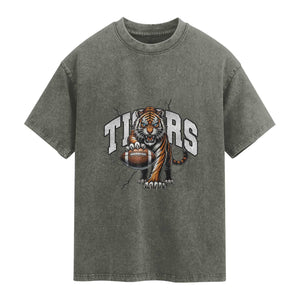 Funny BFT Gift For Football Lover Washed Cotton T-Shirt